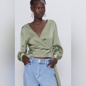 Zara Wrap Blouse